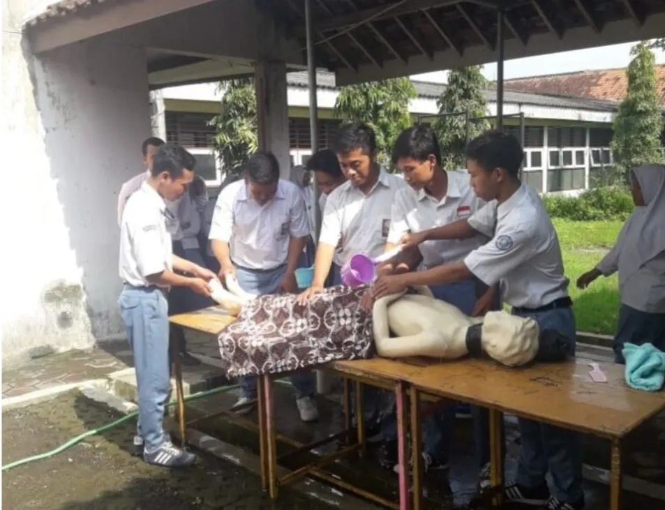 Ujian praktek pemulasaran jenazah