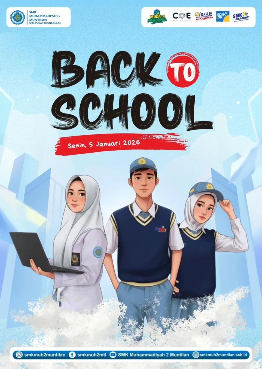 Back to School, SMK Muhammadiyah 2 Muntilan Awali Semester Genap