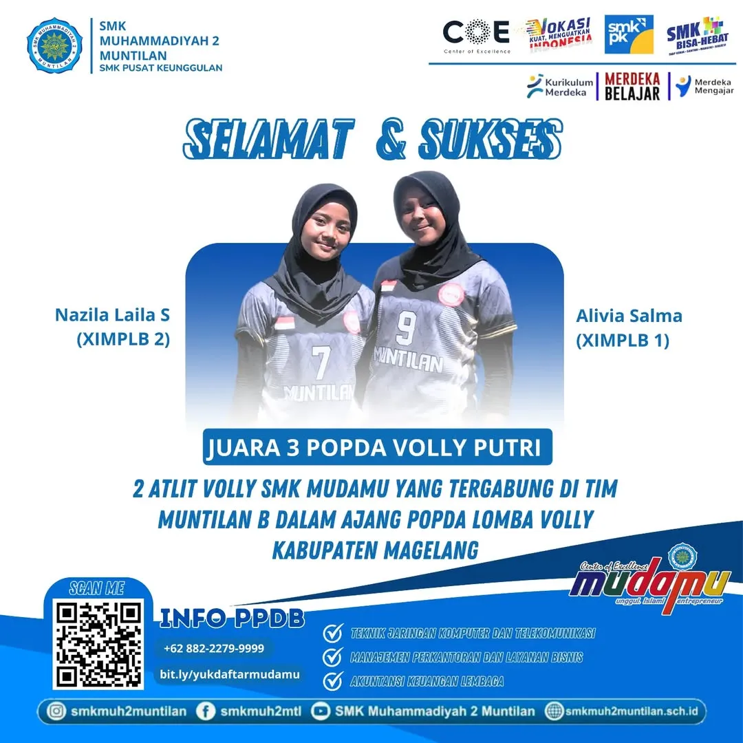 Juara 3 popda volly putri