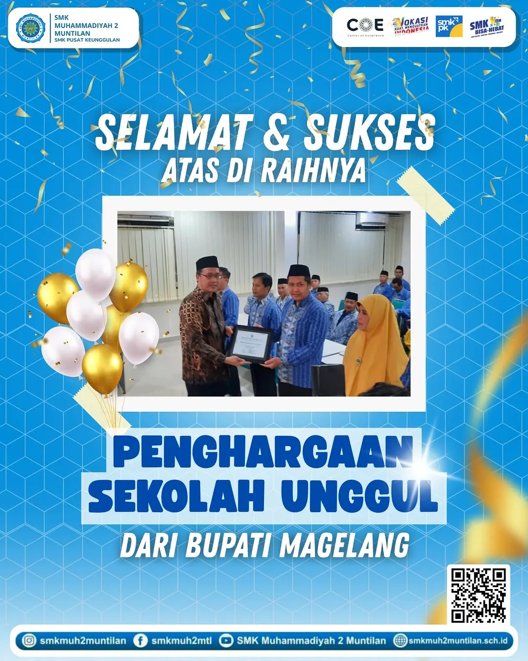 Penghargaan Sekolah Unggul dari Bupati Magelang