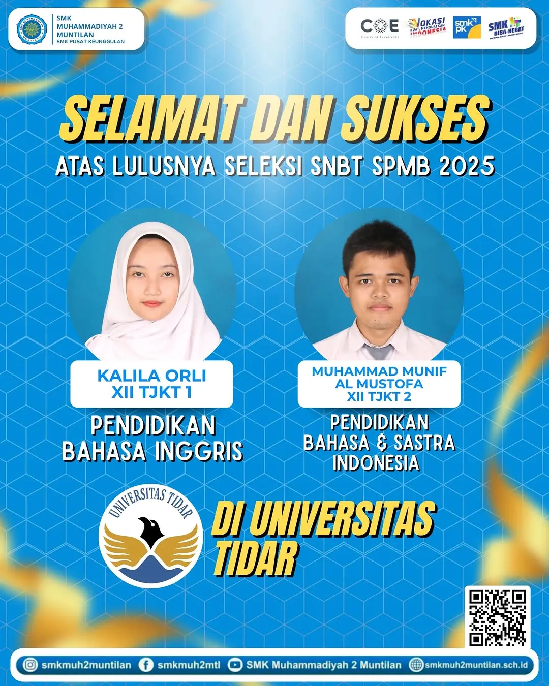 Lulus seleksi SNBT SPMB 2025